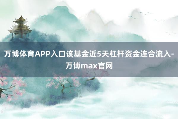 万博体育APP入口该基金近5天杠杆资金连合流入-万博max官网